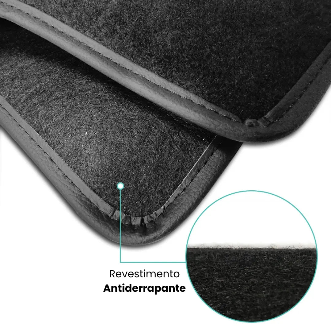 Tapete automotivo com revestimento antiderrapante para máxima segurança no carro