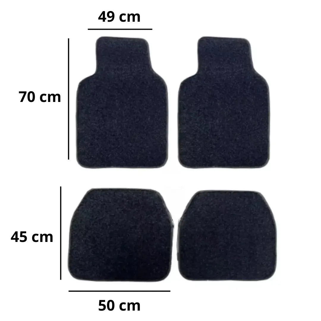 medidas em centímetros do tapete de carro da loja rapiduz