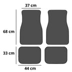 imagem mostra o tamanho do tapete de carro